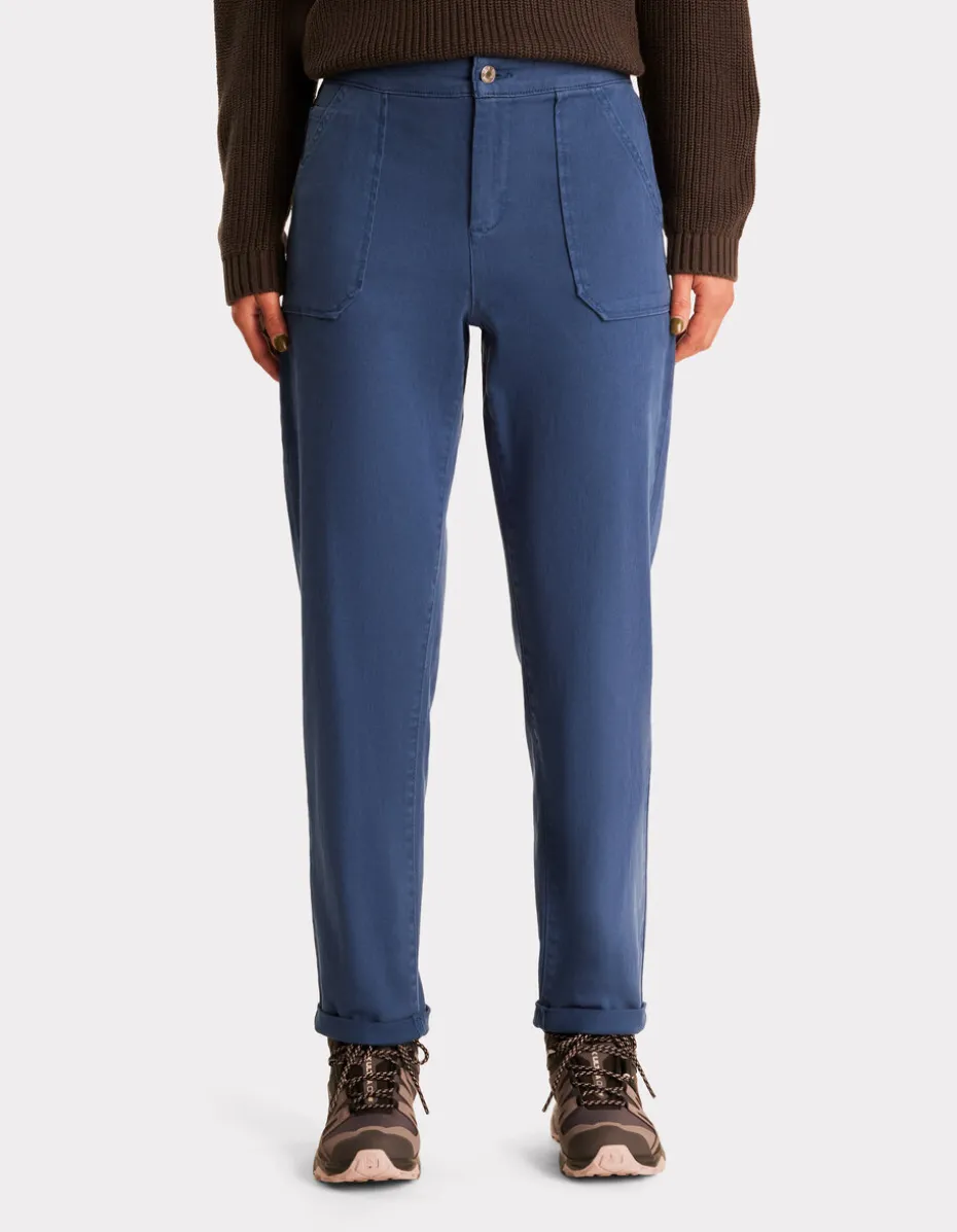 Comfort chino met elastische taille -