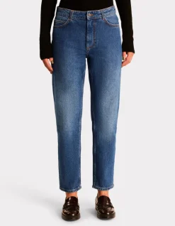 Comfort straight jeans - blauw
