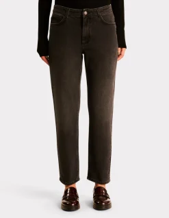 Comfort straight jeans - grijs