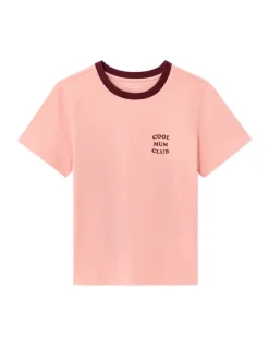 Cool Mum Club T-shirt met print – roze