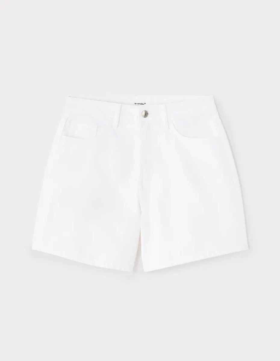 Denim shorts - wit