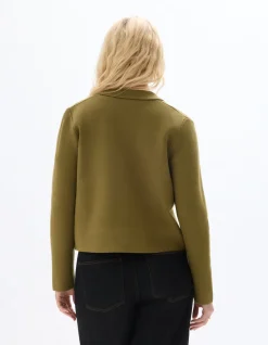 Dichtgebreide vest - groen