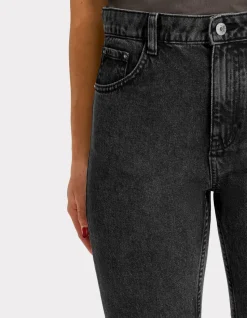 7/8e rechte jeans - lichtgrijs