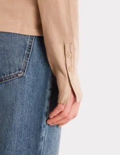 Ecovero soepele viscose trui met ronde hals - stopverf