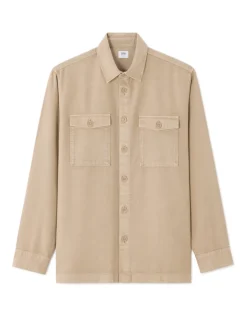 Effen Overshirt in 100% TENCEL™ Lyocell - beige