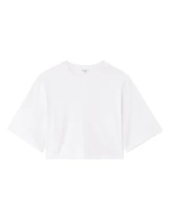 Effen oversized T-shirt - wit