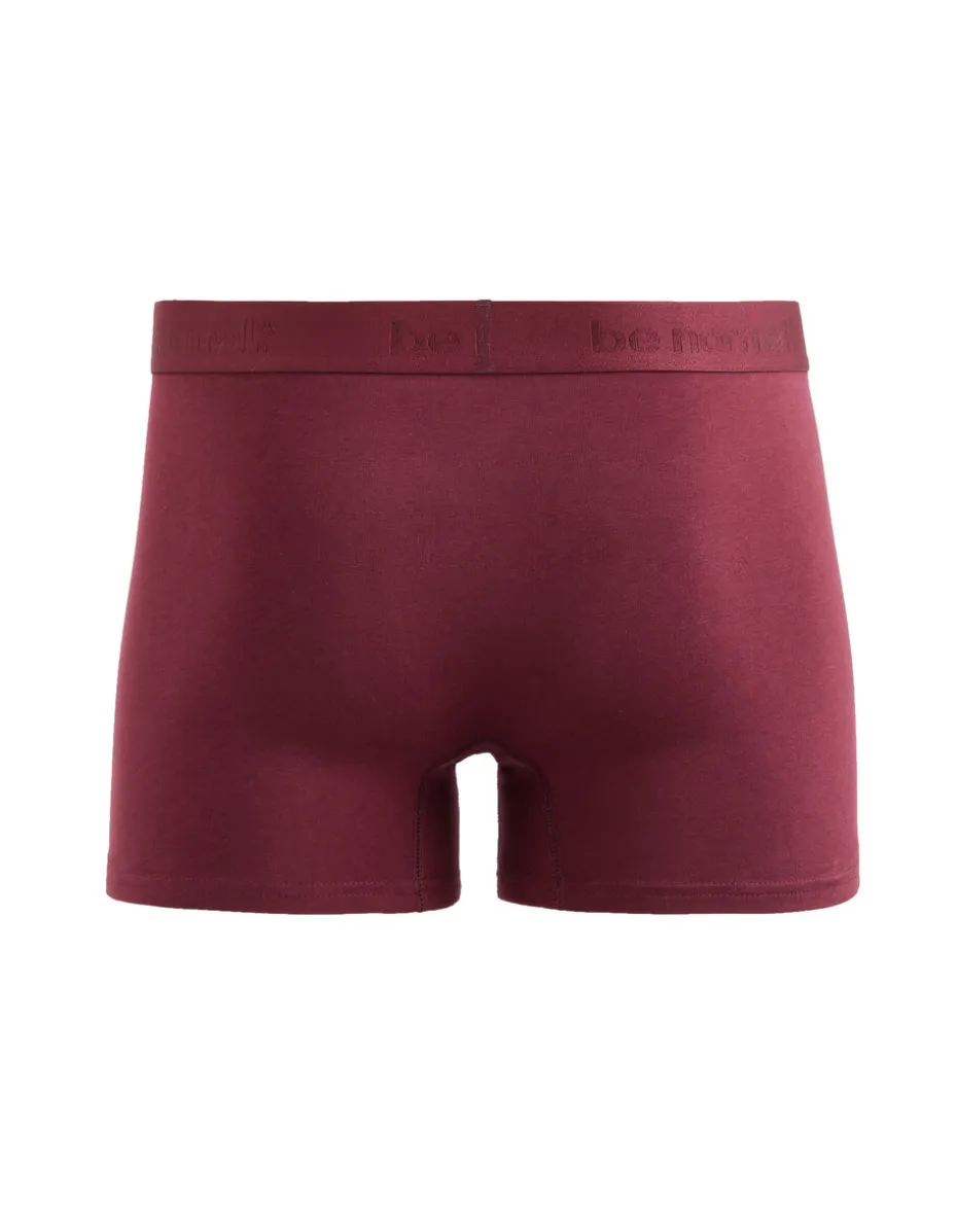 Effen stretch katoenen boxer - violet
