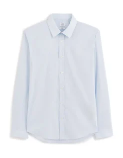 Extra slim fit overhemd stretch katoen - lichtblauw