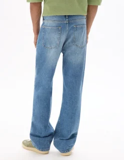 Flare jeans 100% katoen - lichtblauw