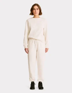 Fleece joggingbroek - beige