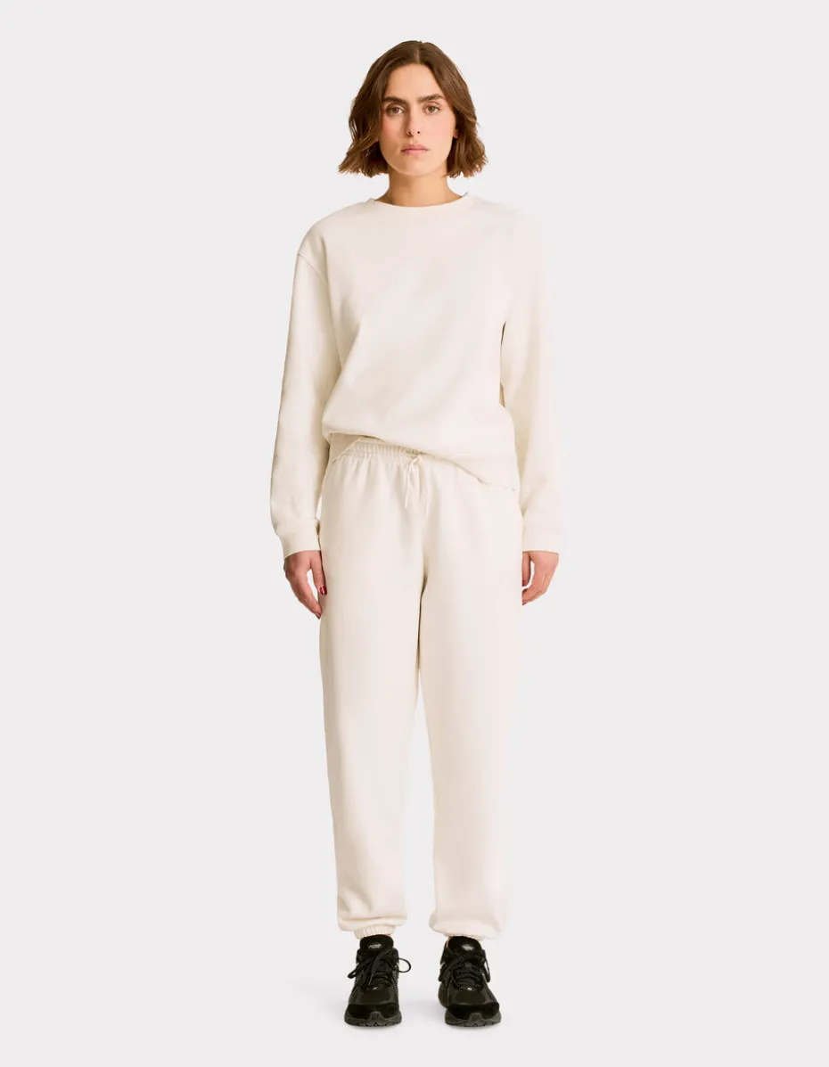 Fleece joggingbroek - beige