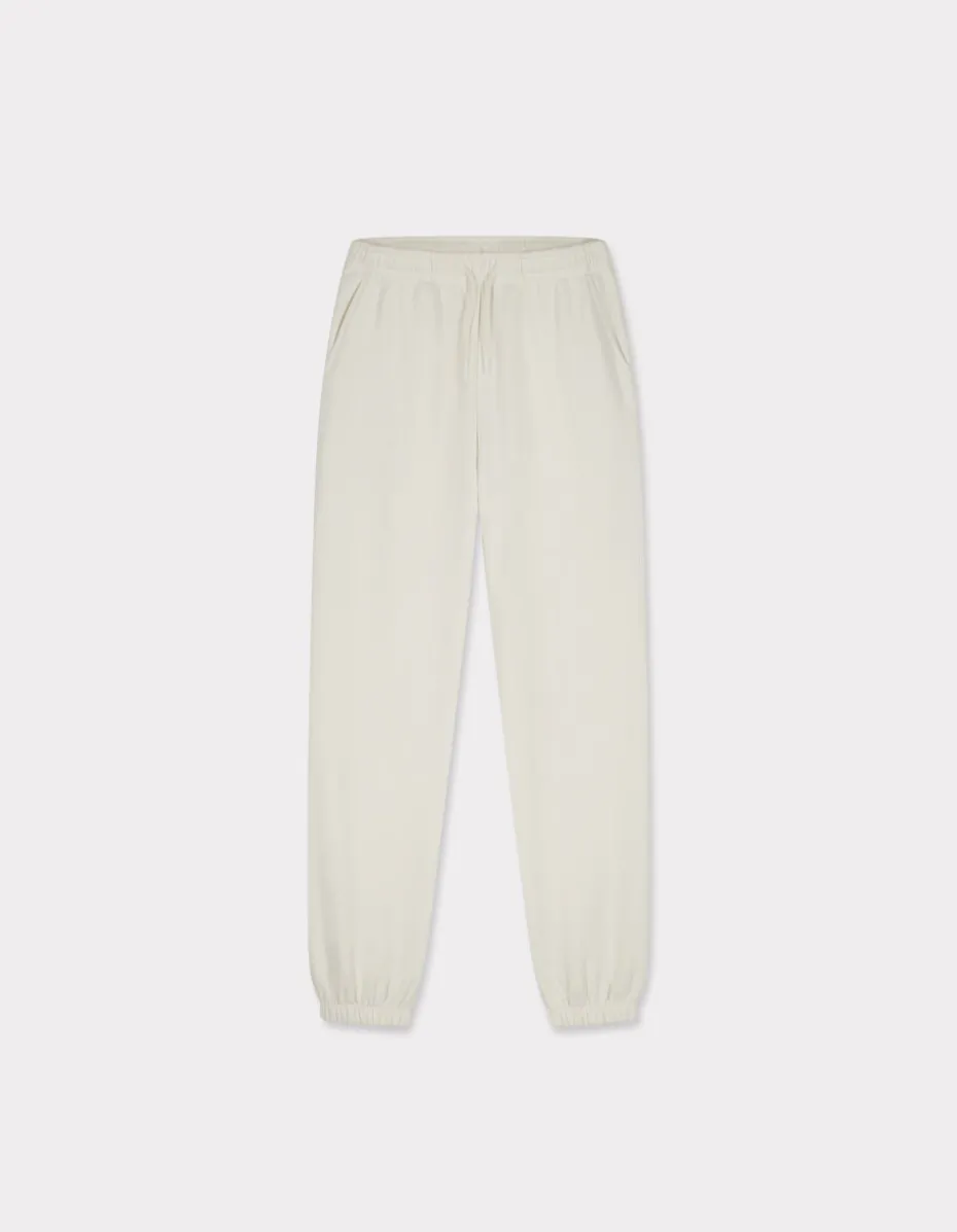 Fleece joggingbroek - beige