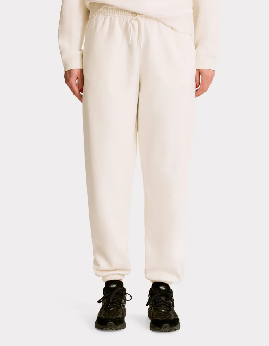 Fleece joggingbroek - beige