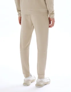 Gebreide slim-fit joggingbroek - ecru