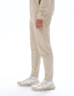 Gebreide slim-fit joggingbroek - ecru