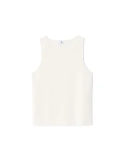 Gebreide tanktop - wit