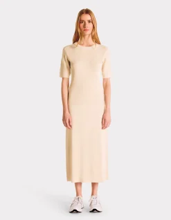 Geribbelde trui - beige