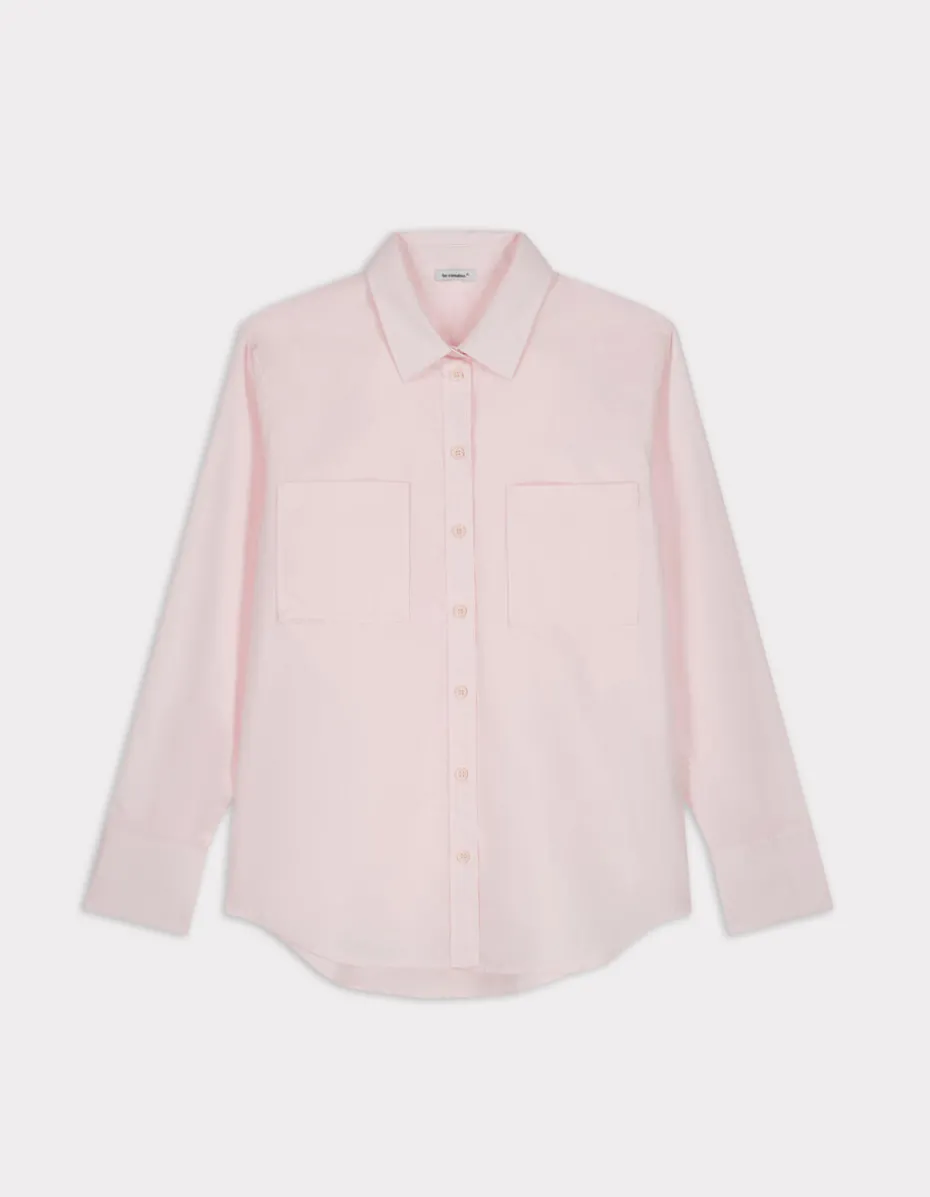 Groot katoenen shirt - roze