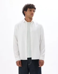 Hemd regular fit 100% TENCEL™ Lyocell - wit