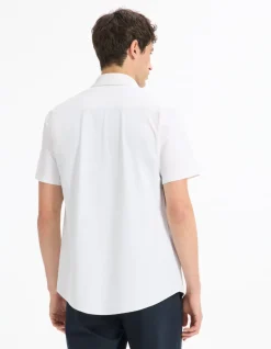Hemd slim stretch - wit