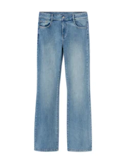 High waist bootcut jeans - gewassen blauw