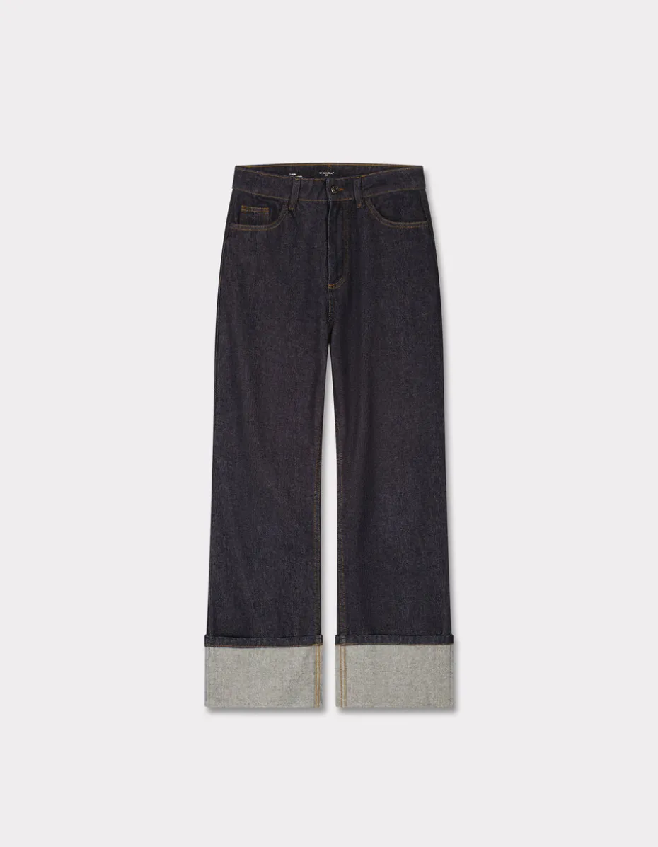 High waist flared jeans - denim
