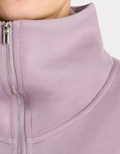 HOME joggingjack met rits - paars