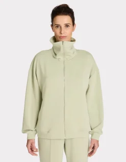 HOME joggingjack met rits - groen