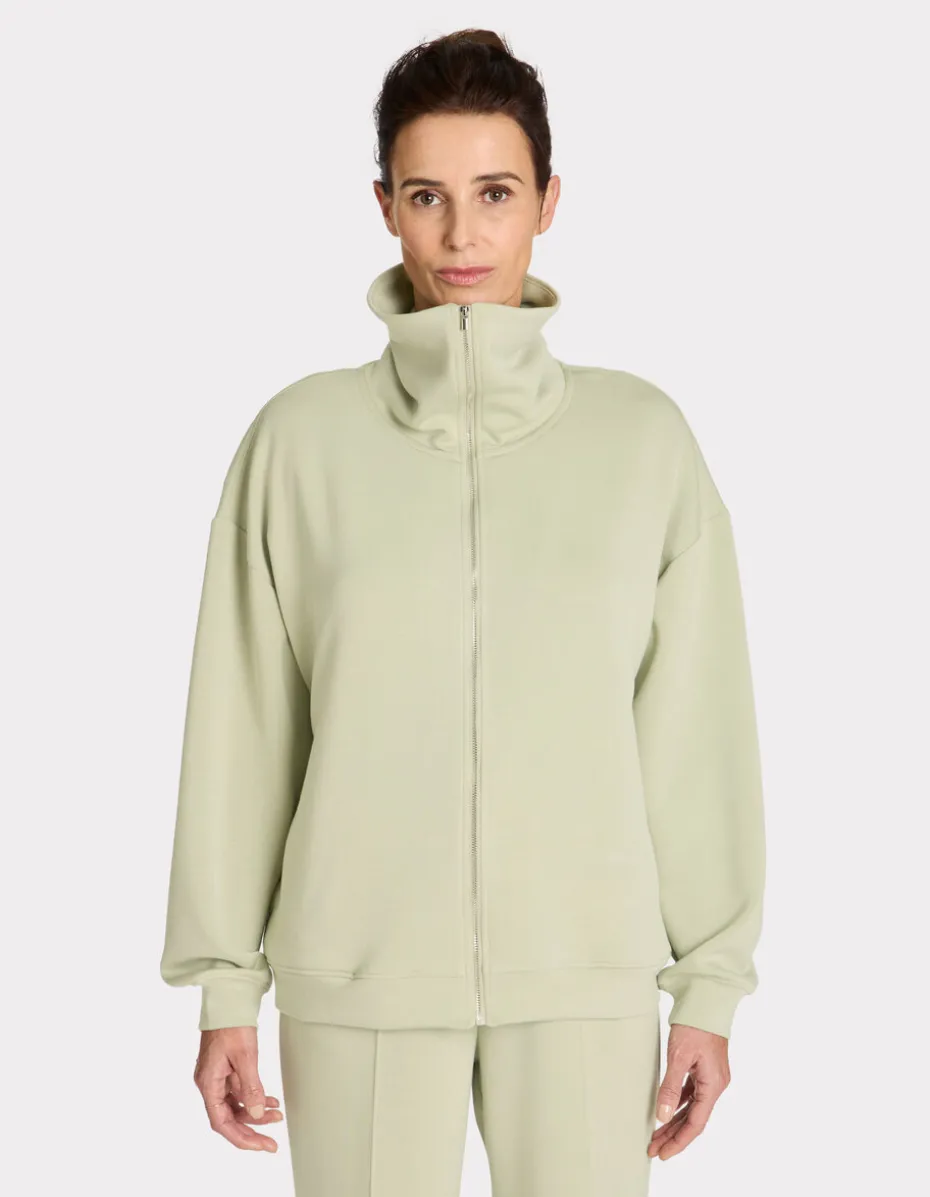 HOME joggingjack met rits - groen