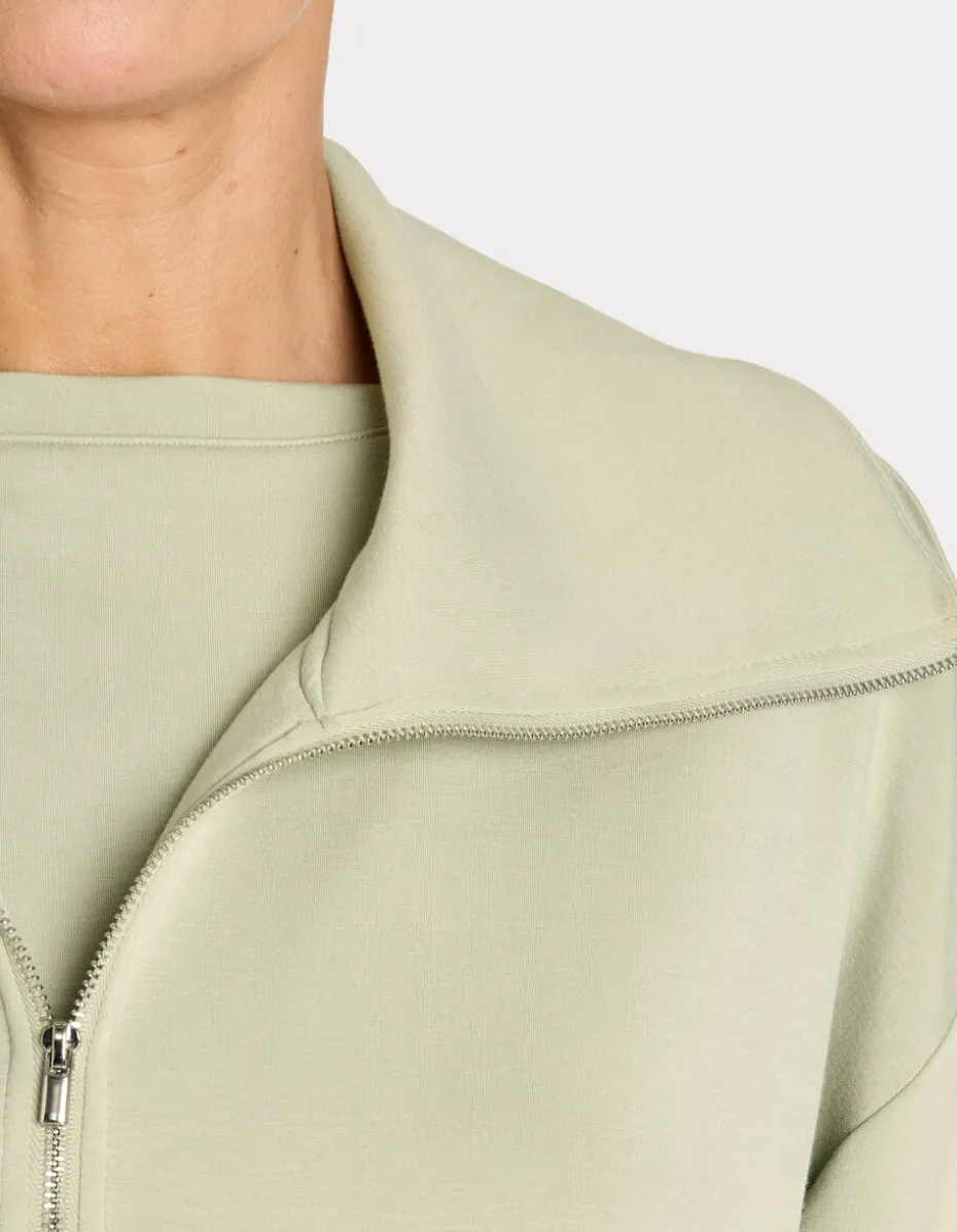 HOME joggingjack met rits - groen