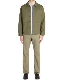 Jas col chemise - bruin