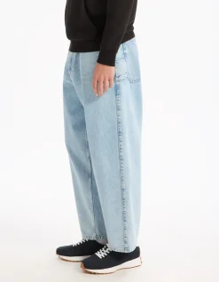 Jean baggy 100% katoen C75 - lichtblauw
