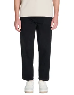 Jean baggy 100% katoen c75 - zwart