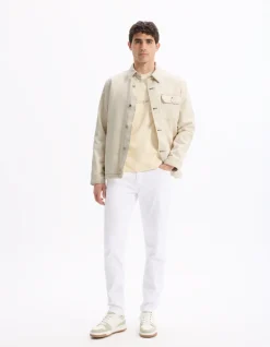 Jean slim 100% katoen stretch c25 - wit