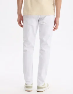 Jean slim 100% katoen stretch c25 - wit