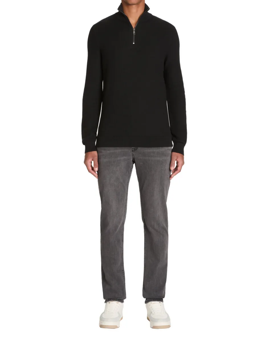 Jean straight katoen stretch C15 - grijs