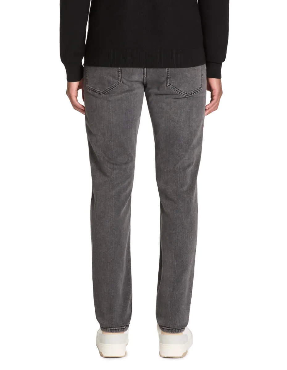 Jean straight katoen stretch C15 - grijs