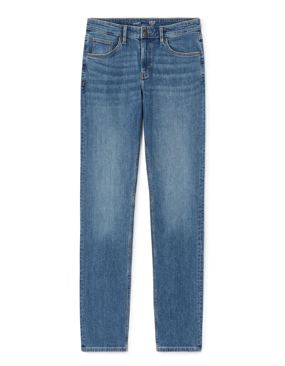 Jean straight stretch C15 - blauw