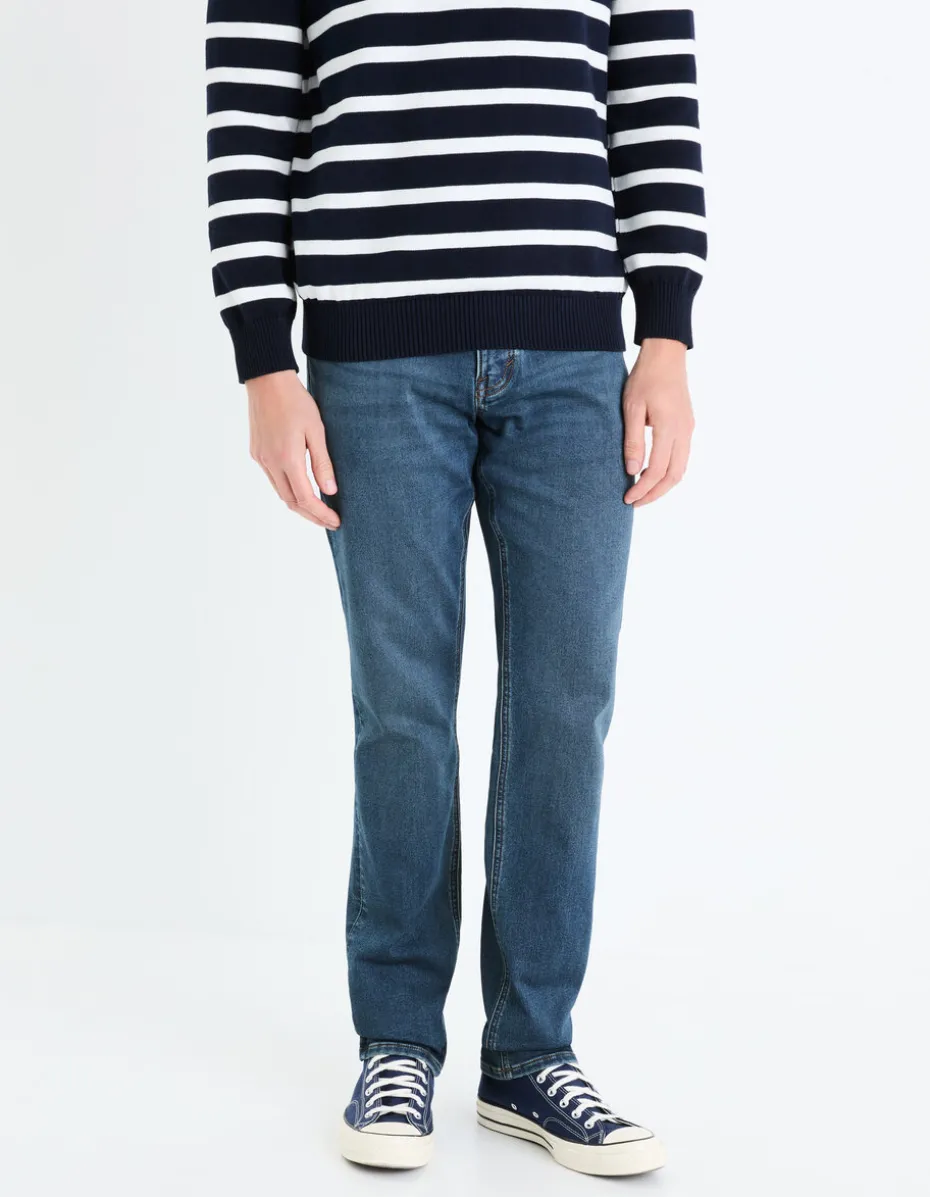 Jean straight stretch C15 3 lengtes - blauw