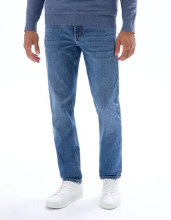 Jean straight stretch C15 3 lengtes - Blauw