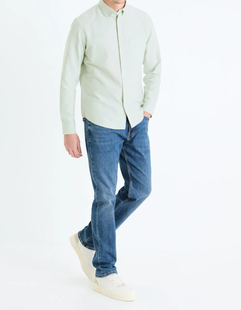 Jean straight stretch C15 3 lengtes - Blauw