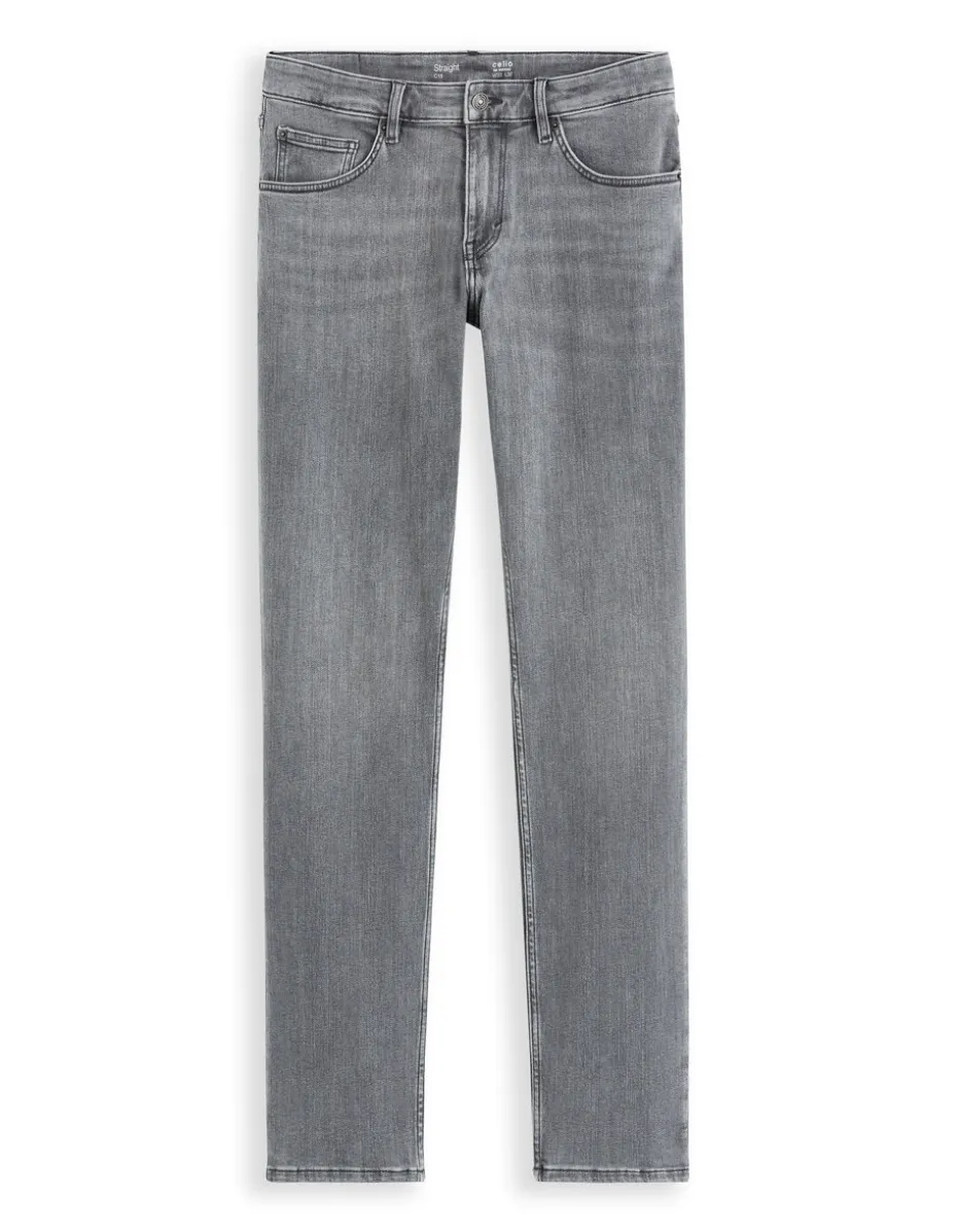 Jean straight stretch C15 3 lengtes - grijs