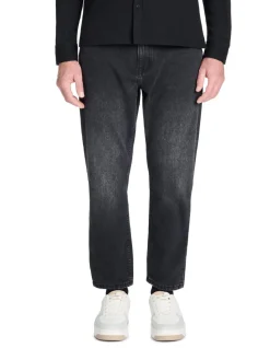 Jeans ontspannen 100% katoen c85 - zwart