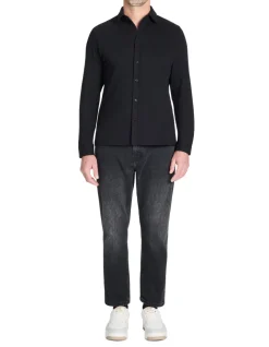 Jeans ontspannen 100% katoen c85 - zwart
