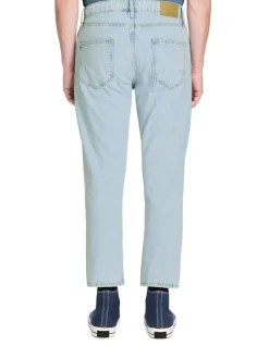 Jeans ontspannen 100% katoen c85 - lichtblauw