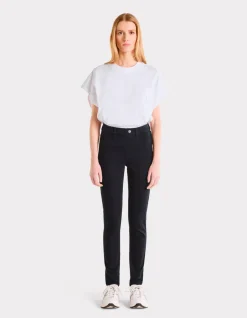 Jegging met hoge taille - zwart
