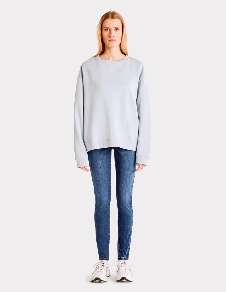 Jegging met hoge taille - donkerblauw