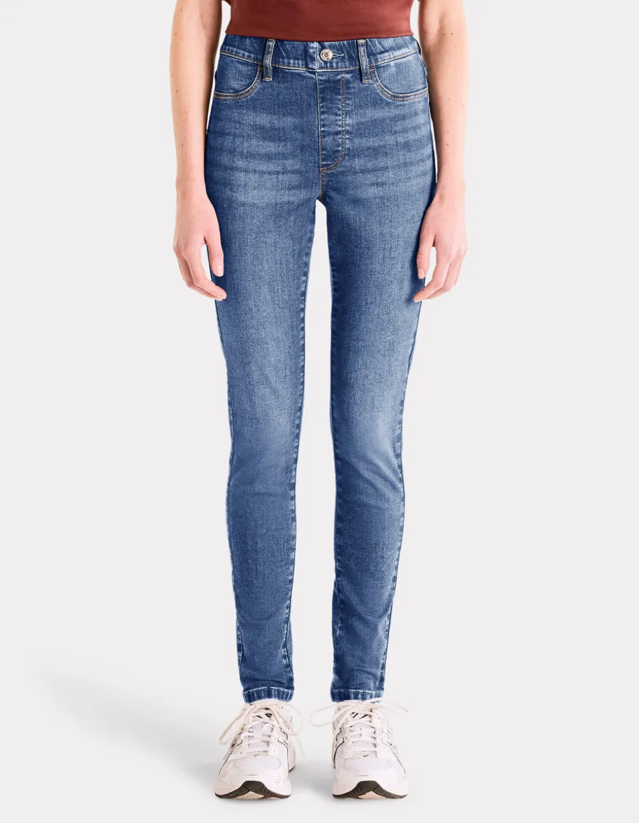 Jegging met hoge taille - blauw