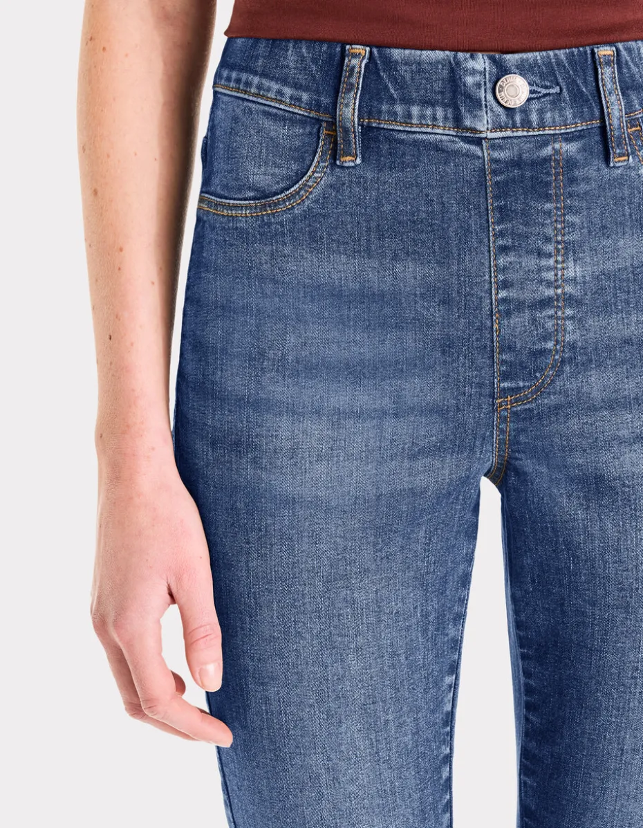 Jegging met hoge taille - blauw
