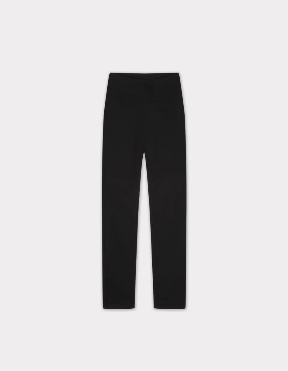 Jegging met hoge taille - zwart